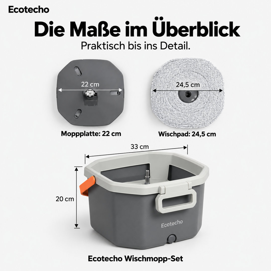 Ecotecho-Wischmopp-Set